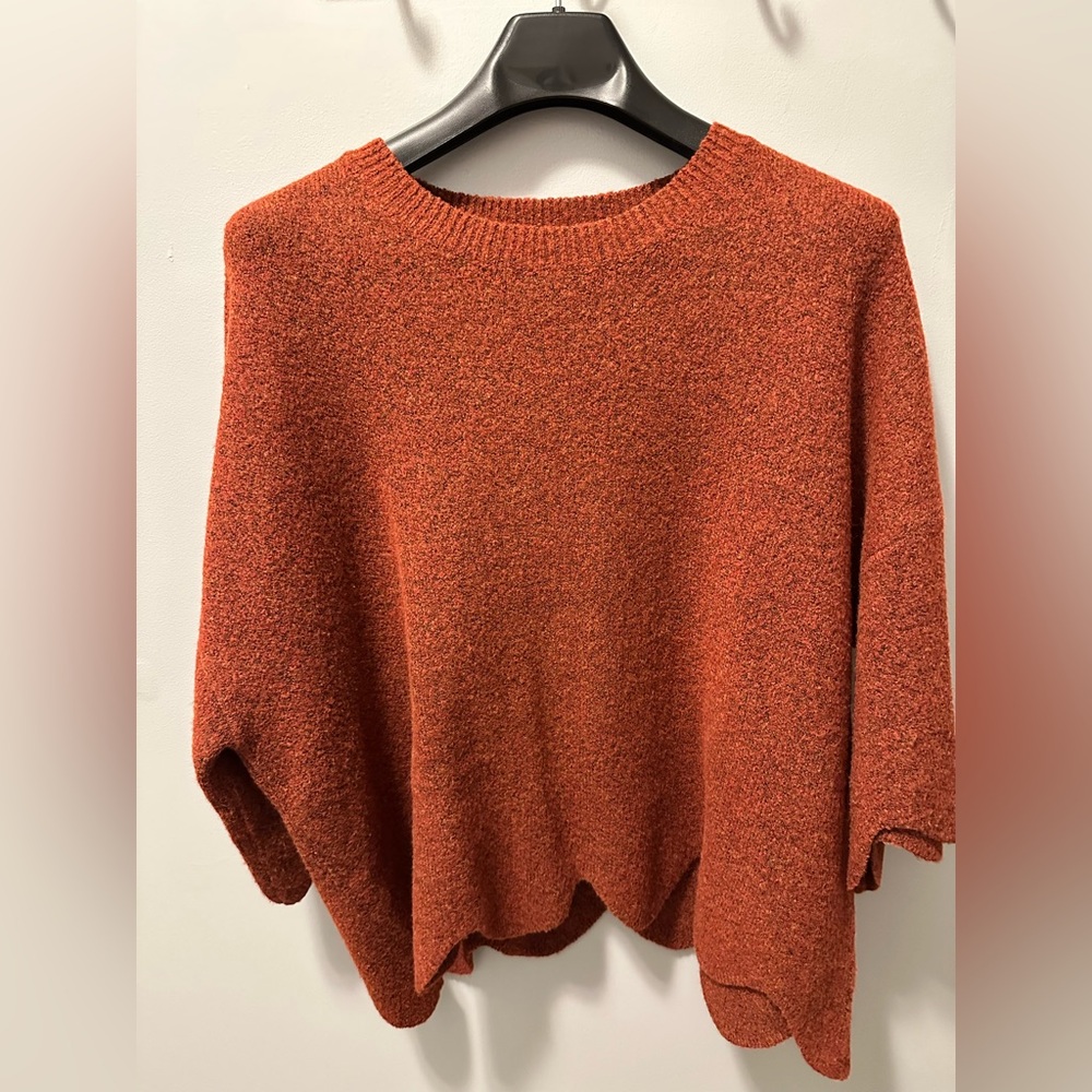 Entro Rust Orange Crewneck Sweater
